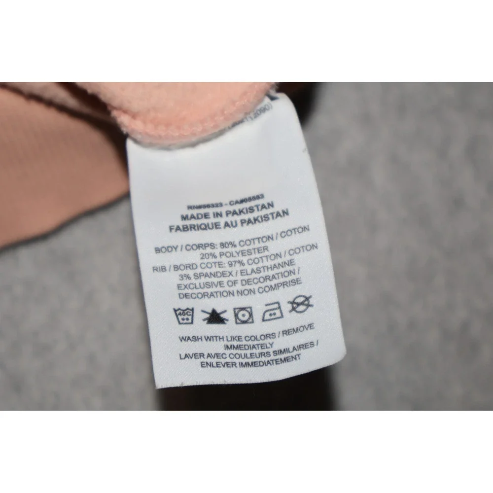 Nike Crewneck Sweatshirt Women XXS Peach Pink Oversized Mini Swoosh **